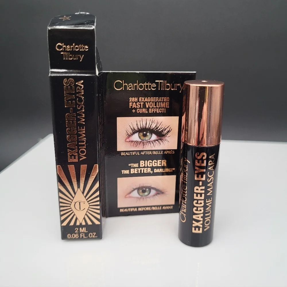 Charlotte Tilbury Exagger-Eyes Volume Mascara: Extreme Black, 2ml (TS), NIB
